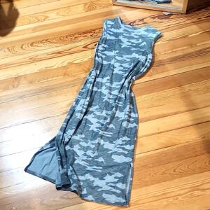 Long light weight cotton blend dress